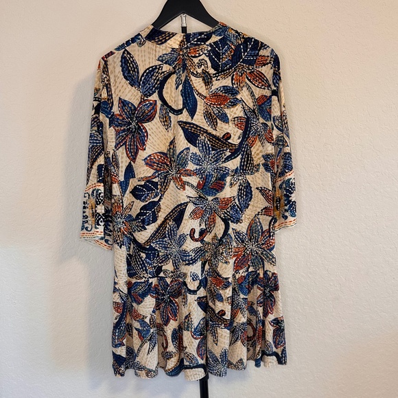 Patchington, 3/4 Sleeve Loose Fitting Button Down Dress, OS - Picture 6 of 9